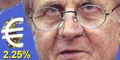 Господин Трише поднимает ставку евро до 2.25%