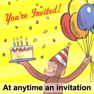 At anytime an invitation. Приглашение на встречу в любое время.