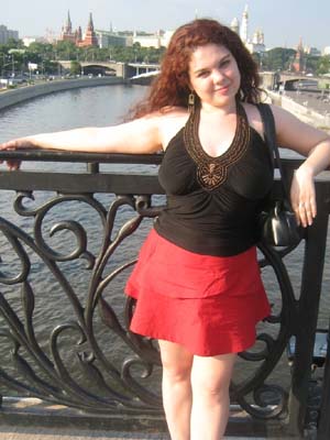 Прекрасная Татьяна на фоне прекрасной Москвы.